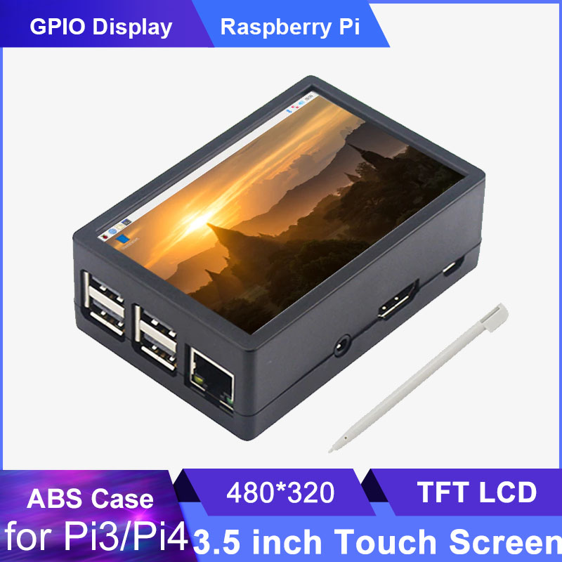 Pi 4 Case - 3.5 inch Raspberry Pi 3B/3B+/4B Touch