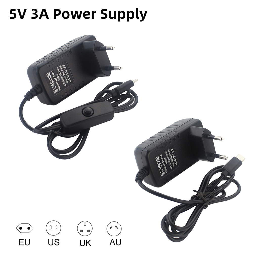 Pi Power Supply - 5V 3A Raspberry Pi 4 Power