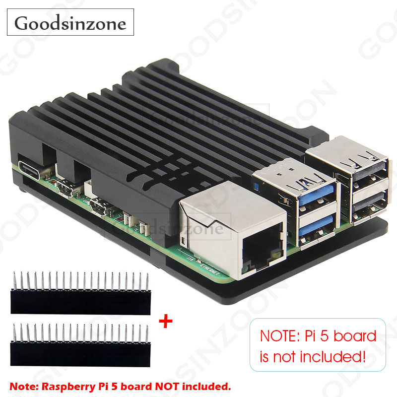 Pi 5 Case - Raspberry Pi 5 Aluminum Armor Case