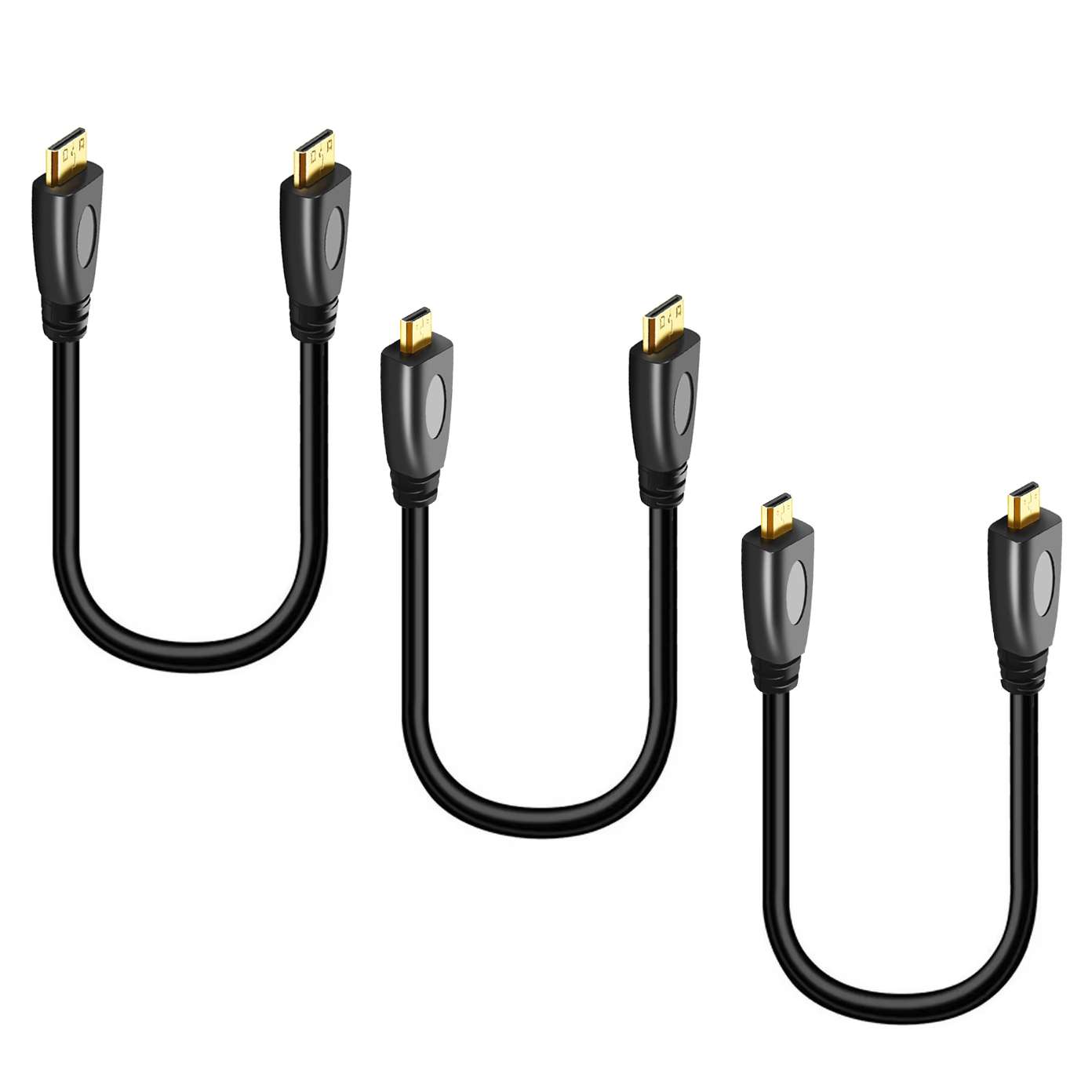 Pi Camera Cable - Micro HDMI-compatible to Mini HDMI-compatible C/D