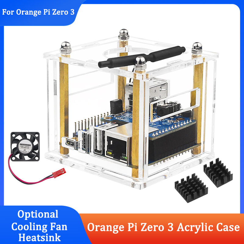 Pi Cooler - Orange Pi Zero 3 Acrylic Case
