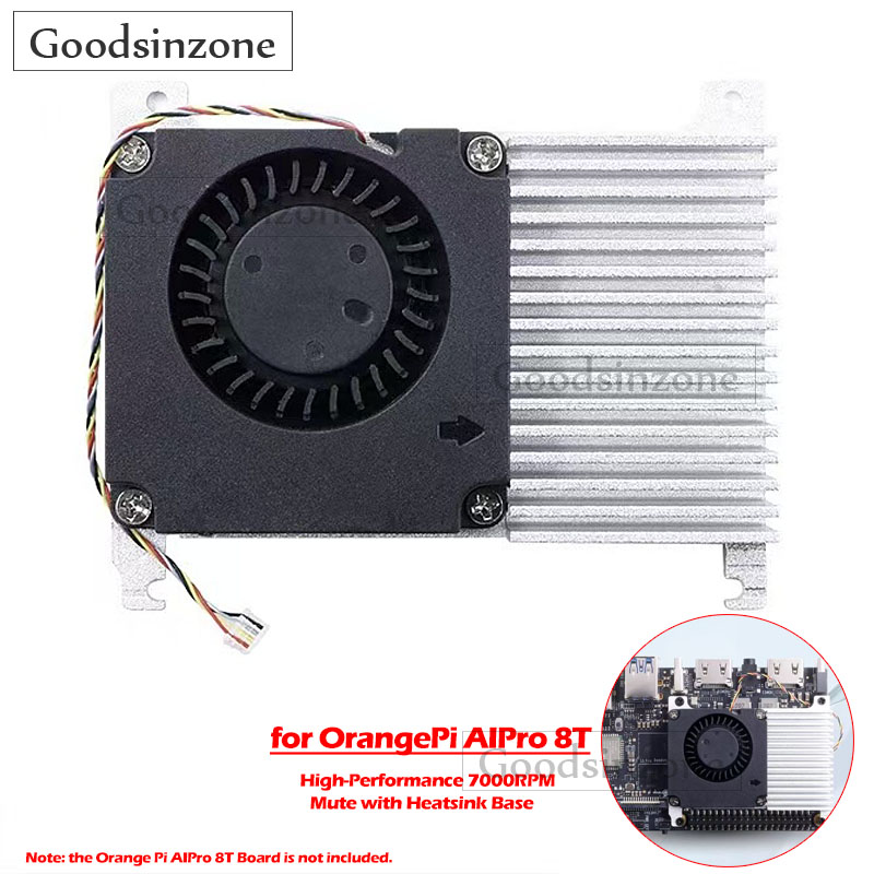 Pi Power Supply - Cooling Fan with Heatsink Base Kit