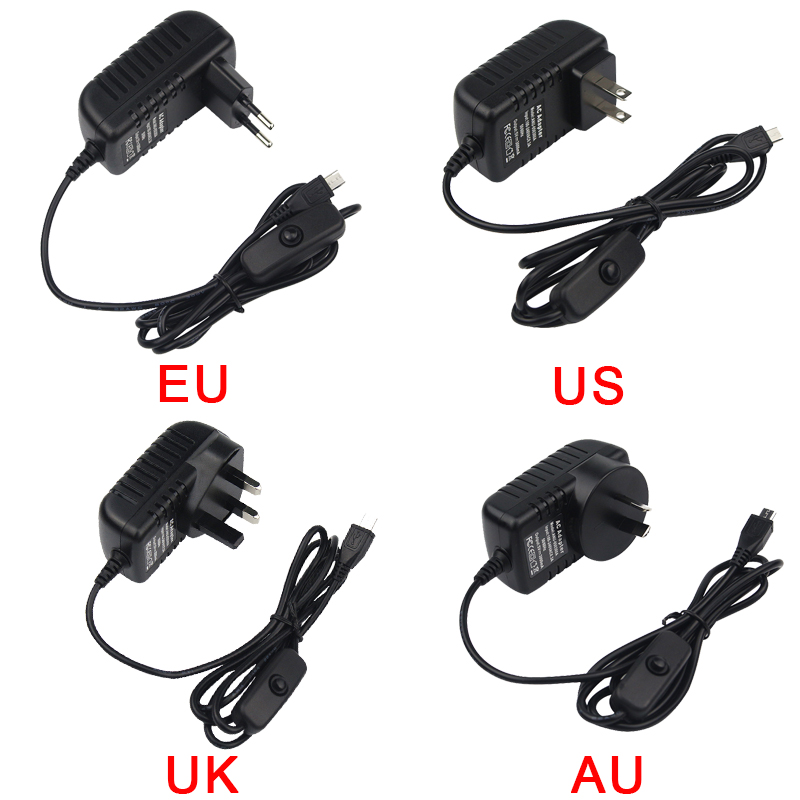5V 3A Raspberry Pi 3 Model B+  - Pi Power Supply 评论和价格