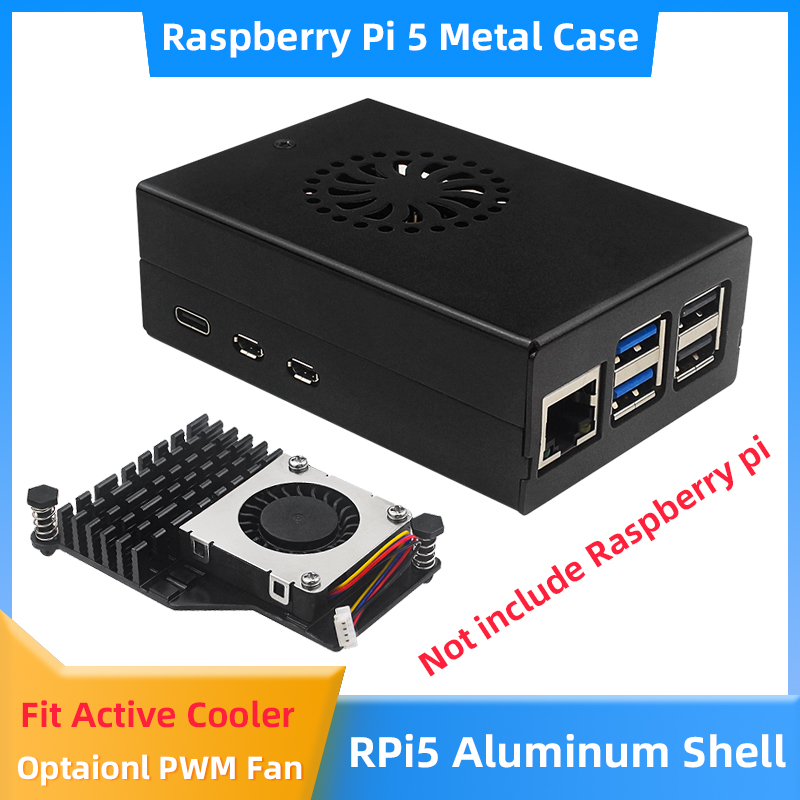 Raspberry Pi 5 Aluminum Alloy  - Pi 5 Case 评论和价格