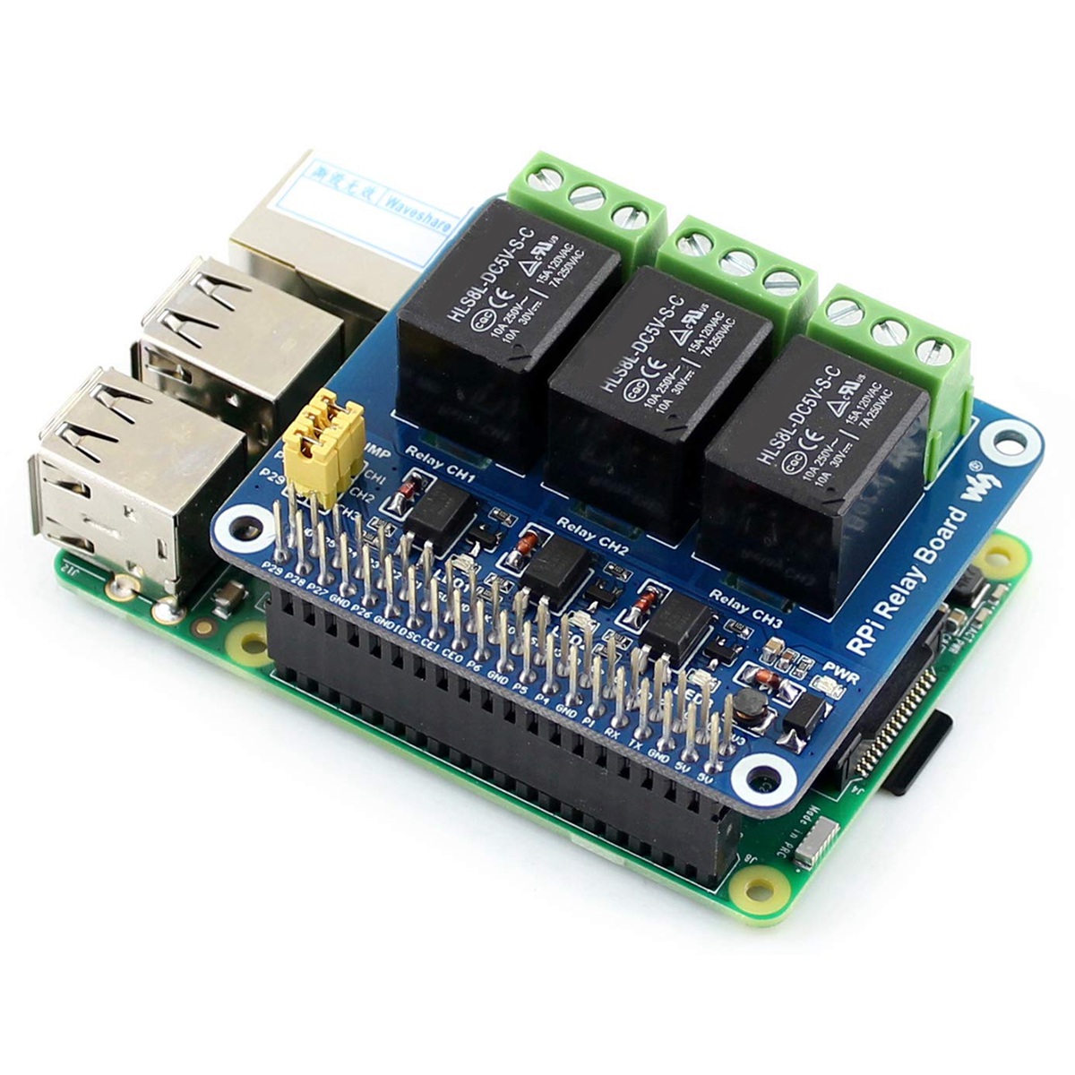 Waveshare 5V 3-Channel Relay M - Pi Zero 评论和价格