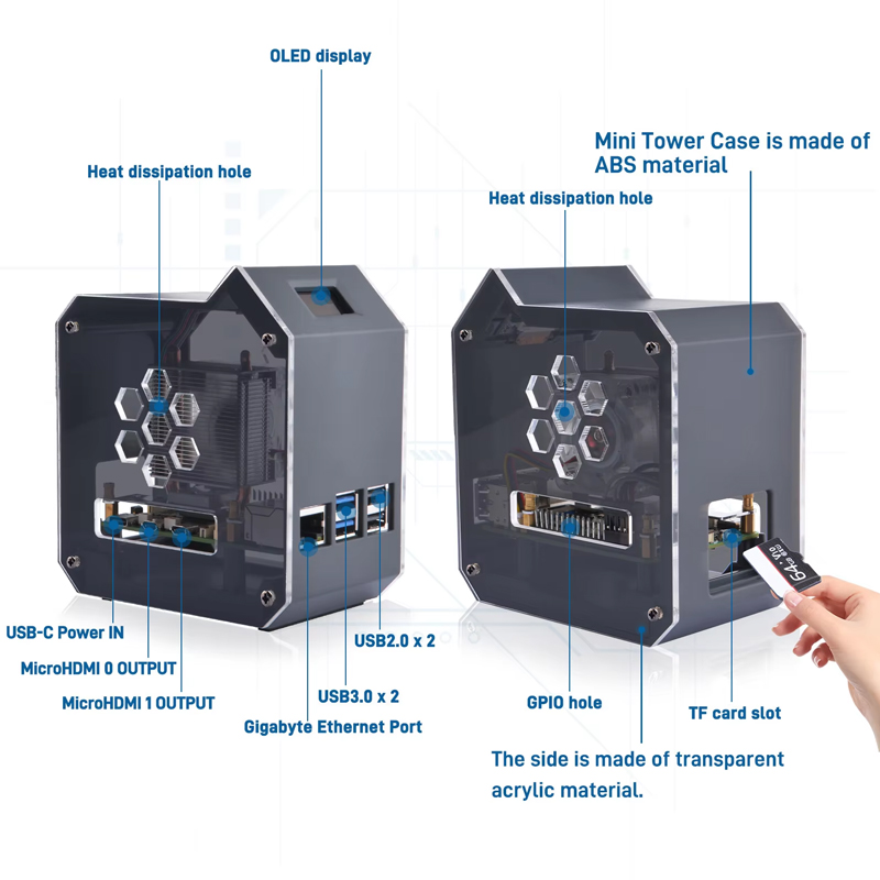 GeeekPi Raspberry Pi 5 ABS Min - Pi 5 Case 评论和价格
